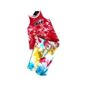 Nike Tank Tee And Shorts Outfit/Set Big‎ Boys  M  NWT  Tie Dye